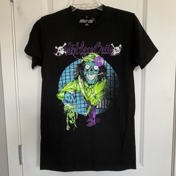 NWT Motley Crue Pushead Dr. Feelgood Women's Tee T-Shirt Black Medium - Picture 2 of 8